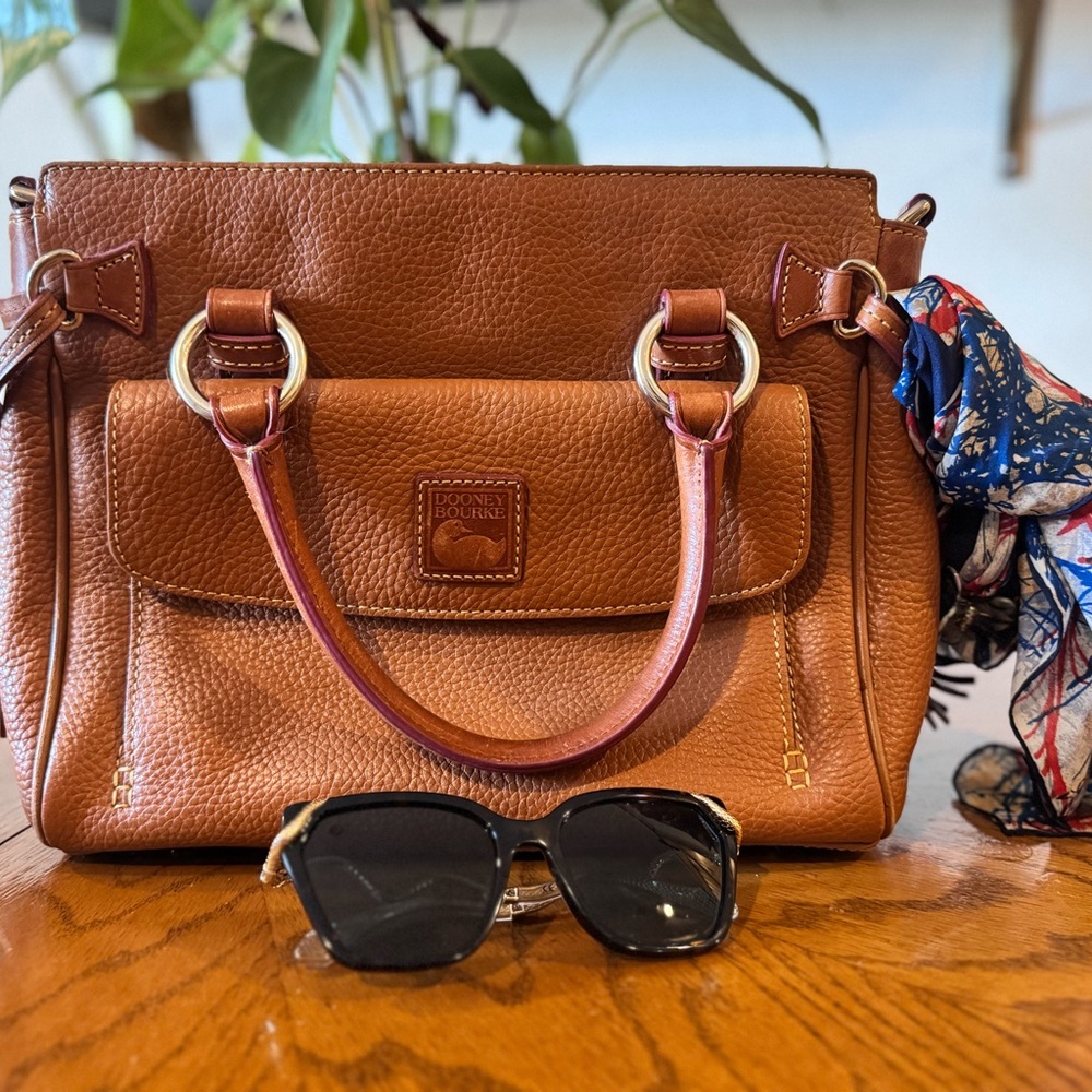 Dooney & Bourke Tan Leather Satchel